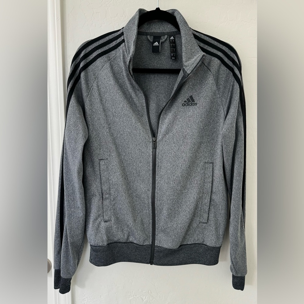 Gray Adidas Track Jacket - S